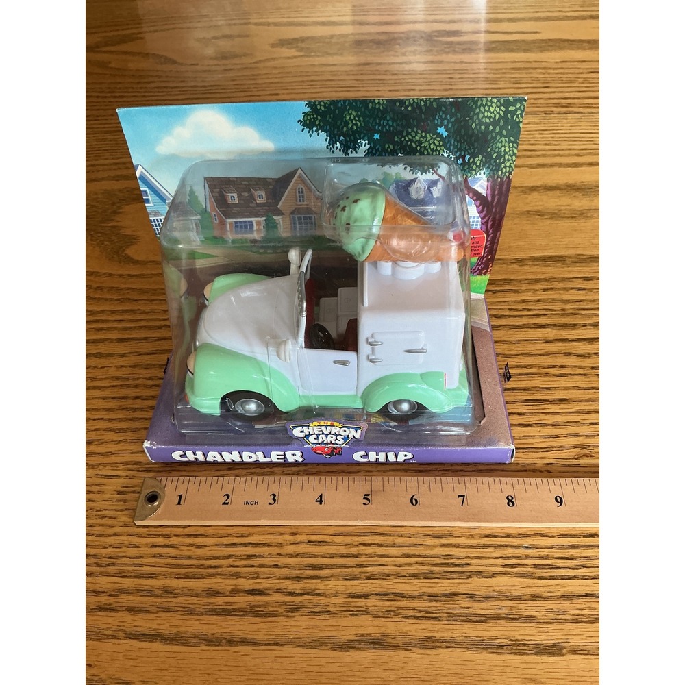 Chevron Cars Chandler Chip Ice Cream Truck Mint Green White Musical Toy 2003
